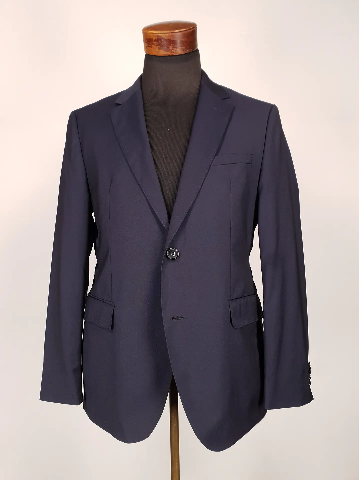 Blazer Hugo Boss Azul Marlane Biella 100% Lana Virgen Talla M 2