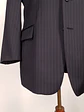 Blazer Roy Robson Azul Rayas Italiano 100% Lana Virgen Talla SM - Miniatura 6