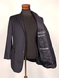 Blazer Roy Robson Azul Rayas Italiano 100% Lana Virgen Talla SM - Miniatura 8