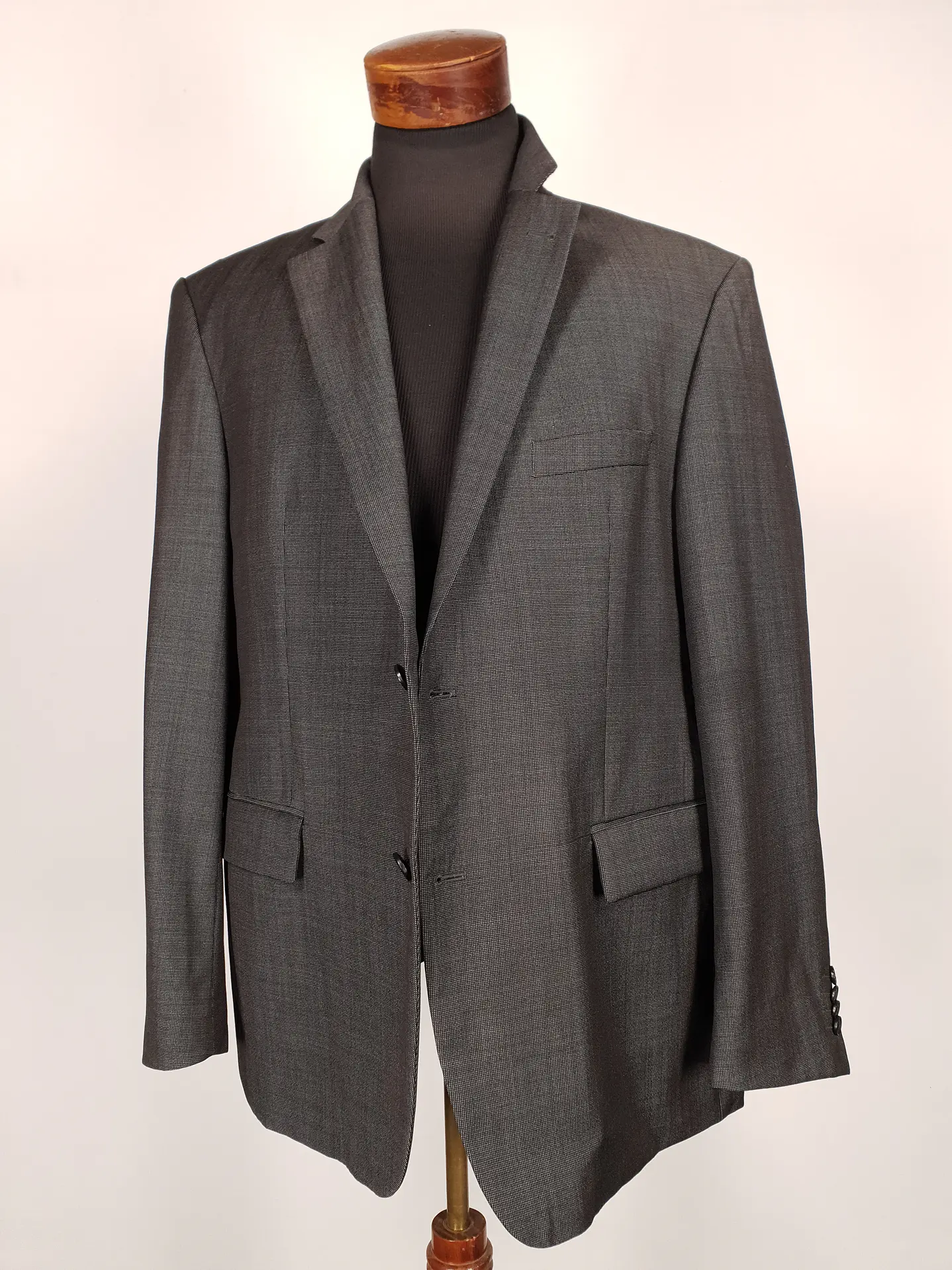 Blazer Roy Robson Plomo 100% Lana Virgen Super 100 Talla L 9
