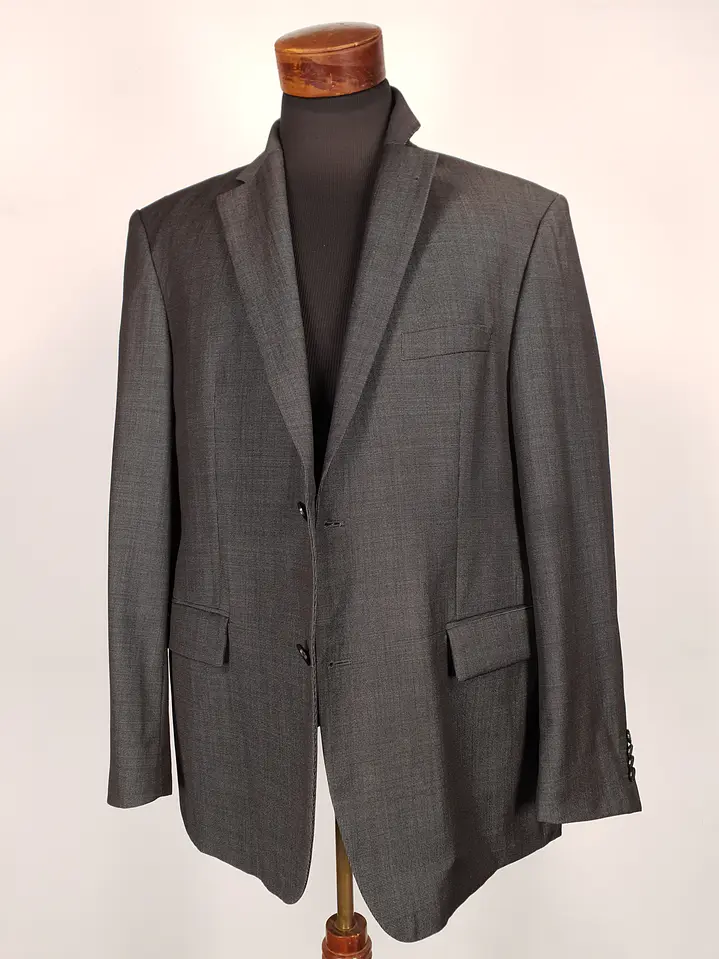 Blazer Roy Robson Plomo 100% Lana Virgen Super 100 Talla L 9