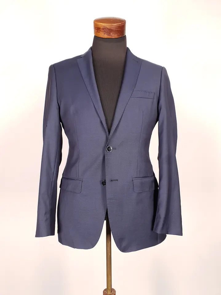 Blazer Roy Robson Azul Lanificio F.lli Cerruti 100% Lana Virgen Talla S 2