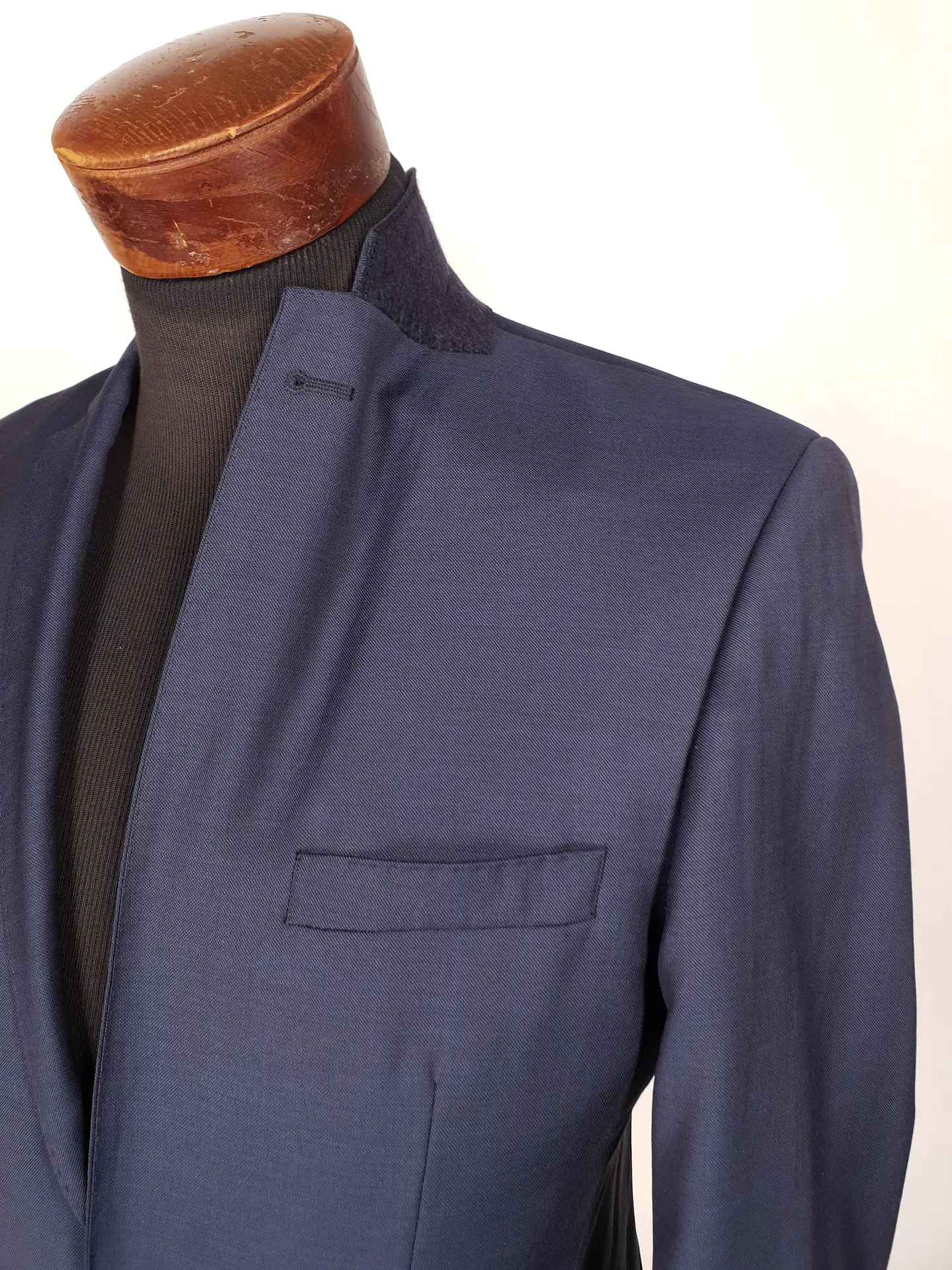 Blazer Roy Robson Azul Lanificio F.lli Cerruti 100% Lana Virgen Talla S 6