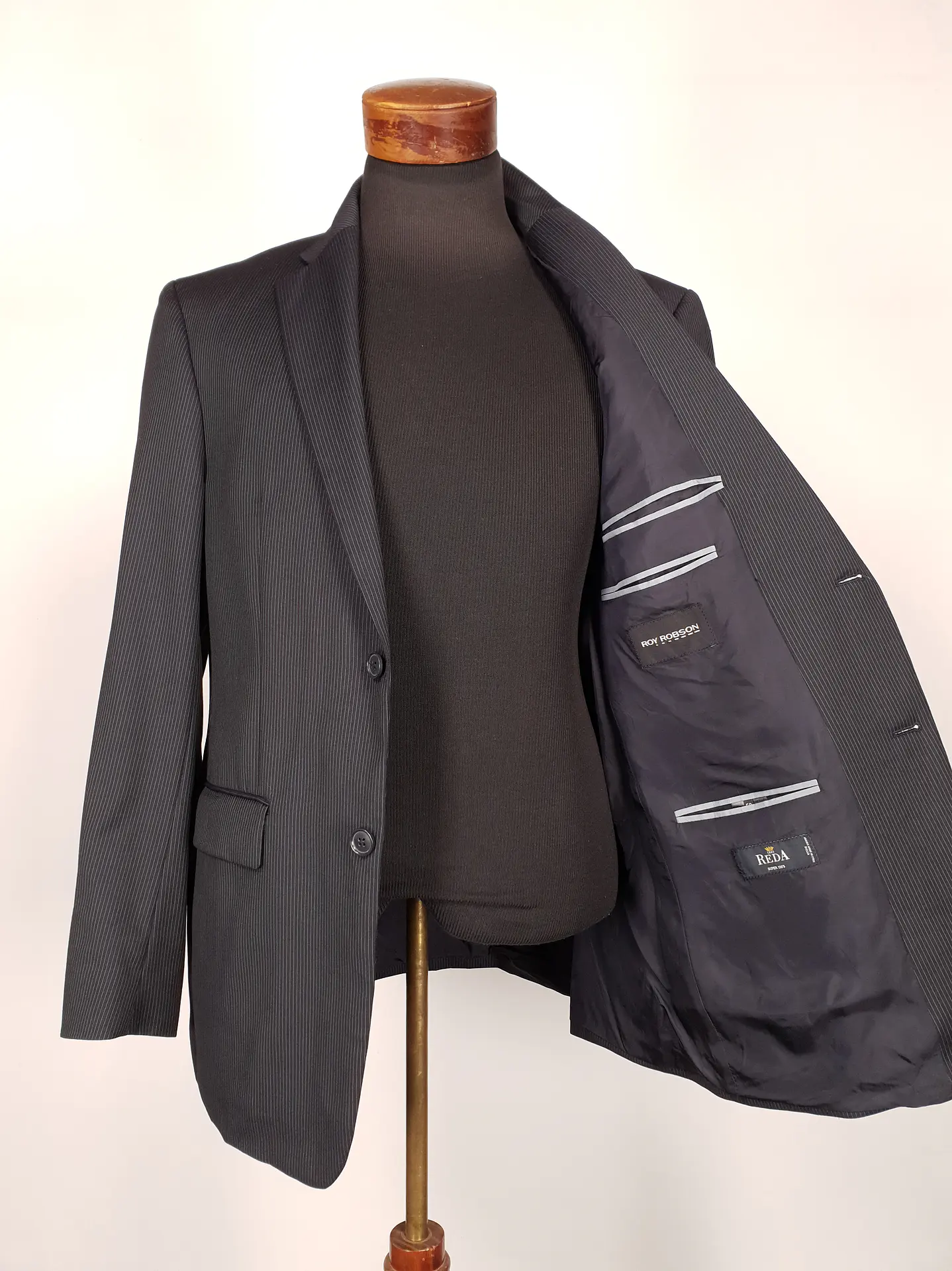 Blazer Roy Robson Plomo Super 110 Reda 100% Lana Virgen – Talla ML 6