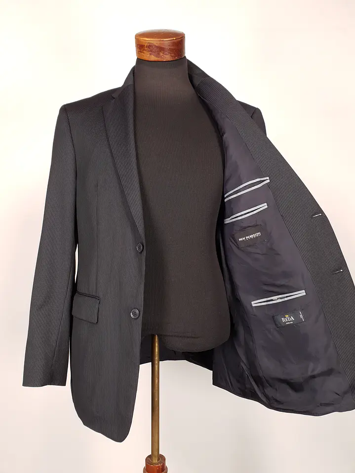 Blazer Roy Robson Plomo Super 110 Reda 100% Lana Virgen – Talla ML 6