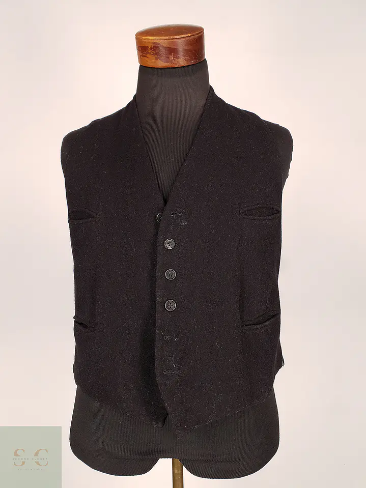 Chaleco - Gilet Negro Lana Talla S 1