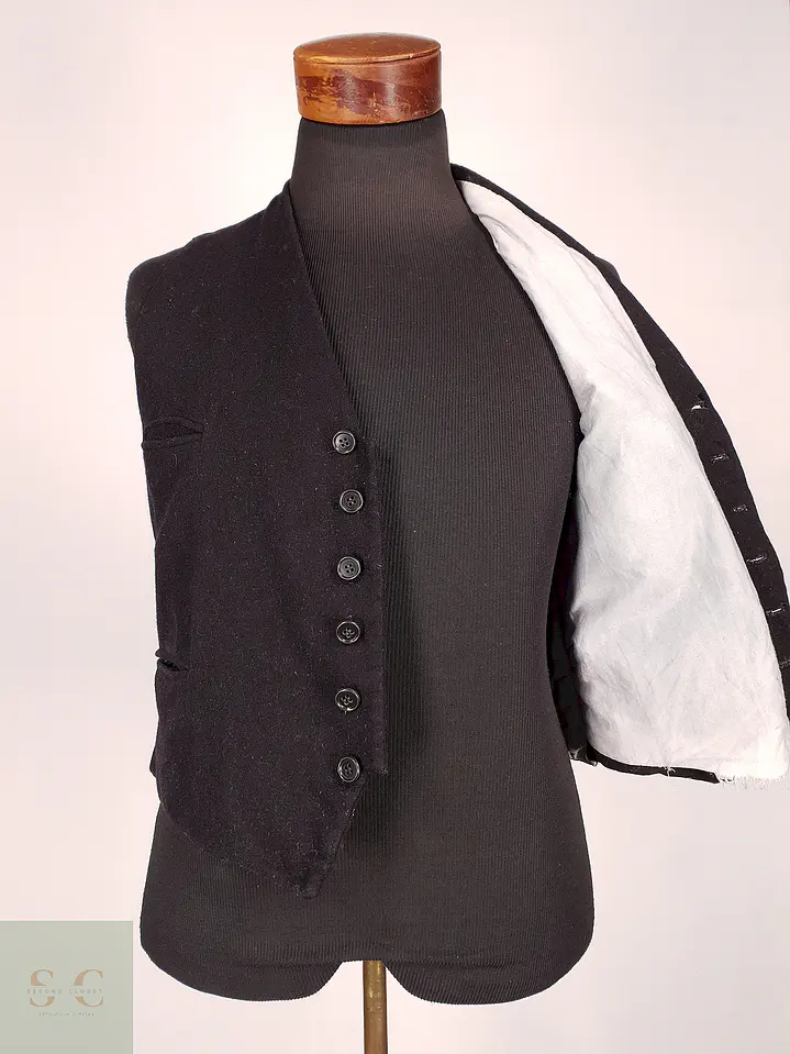 Chaleco - Gilet Negro Lana Talla S 3