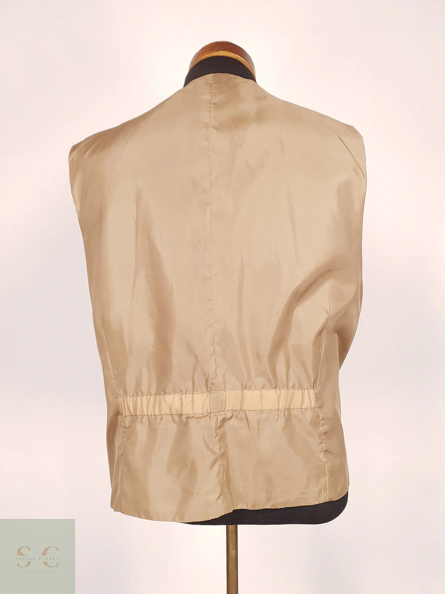 Chaleco - Gilet Canda Café Poliéster Viscosa Talla XXL 5