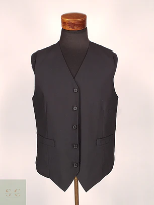 Chaleco - Gilet A W Dunmore Negro Mezcla Lana Talla M
