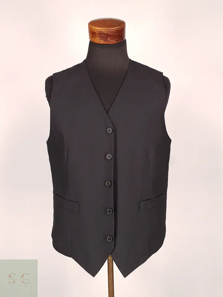 Chaleco - Gilet A W Dunmore Negro Mezcla Lana Talla M 1