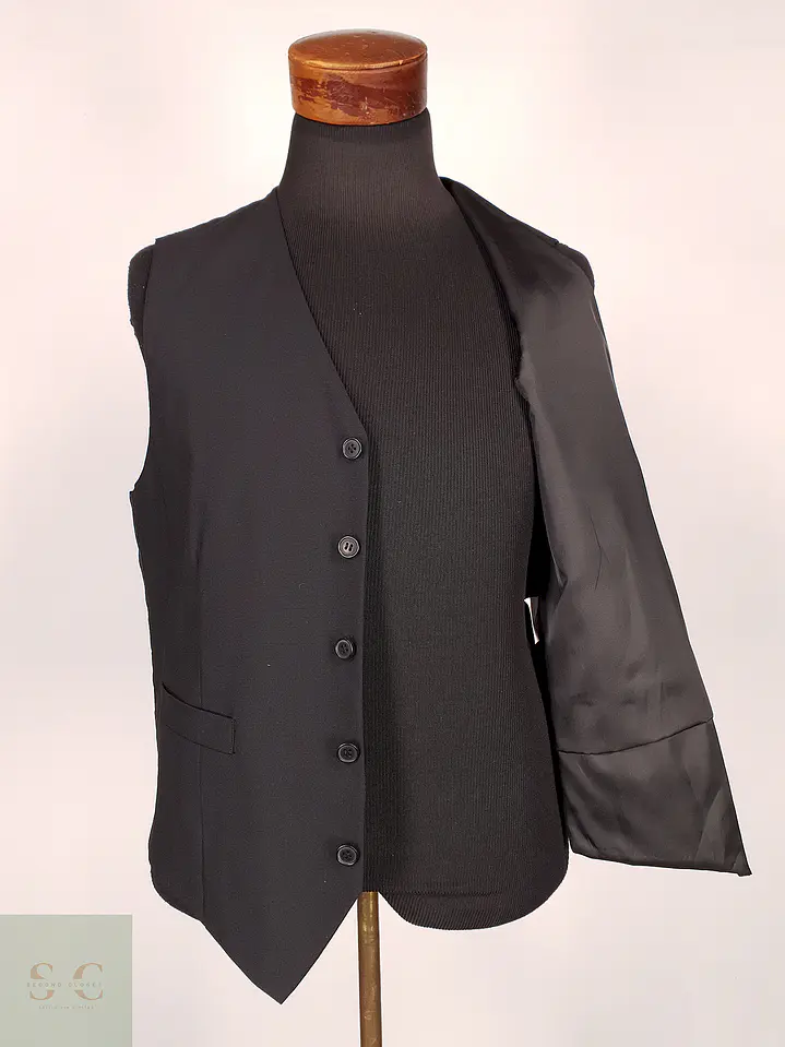 Chaleco - Gilet A W Dunmore Negro Mezcla Lana Talla M 3