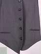 Chaleco - Gilet C&A Plomo Rayas Poliéster Viscosa Talla LXL - Miniatura 2