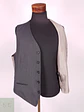 Chaleco - Gilet C&A Plomo Rayas Poliéster Viscosa Talla LXL - Miniatura 4