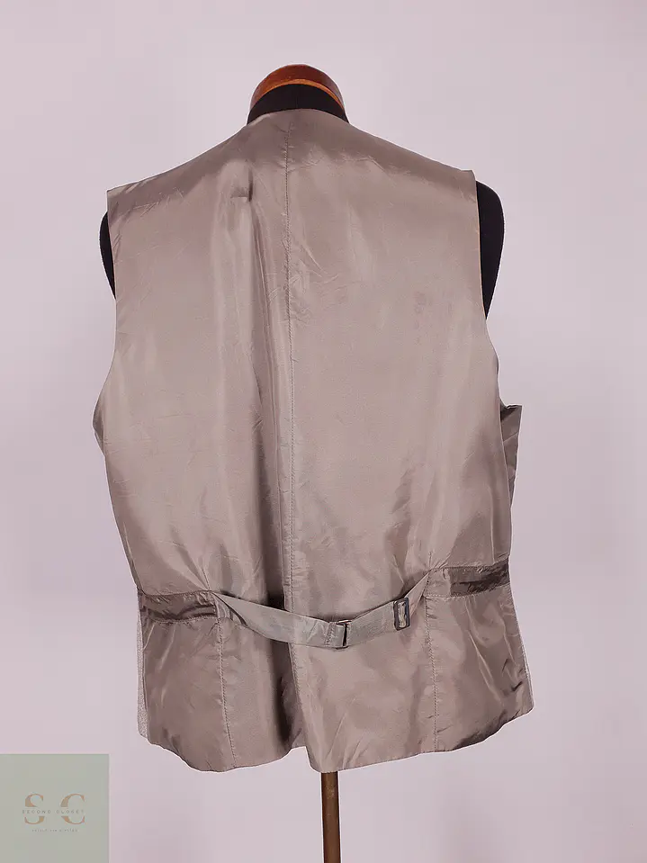 Chaleco - Gilet Viscosa Poliéster Lino Gris Talla ML 6