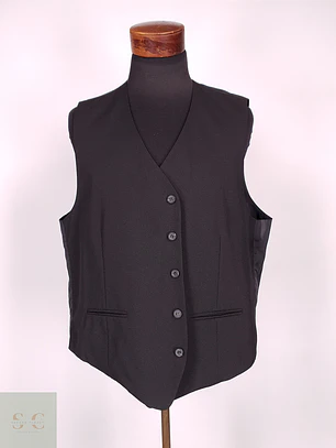 Chaleco - Gilet C&A Negro Poliéster Talla XL