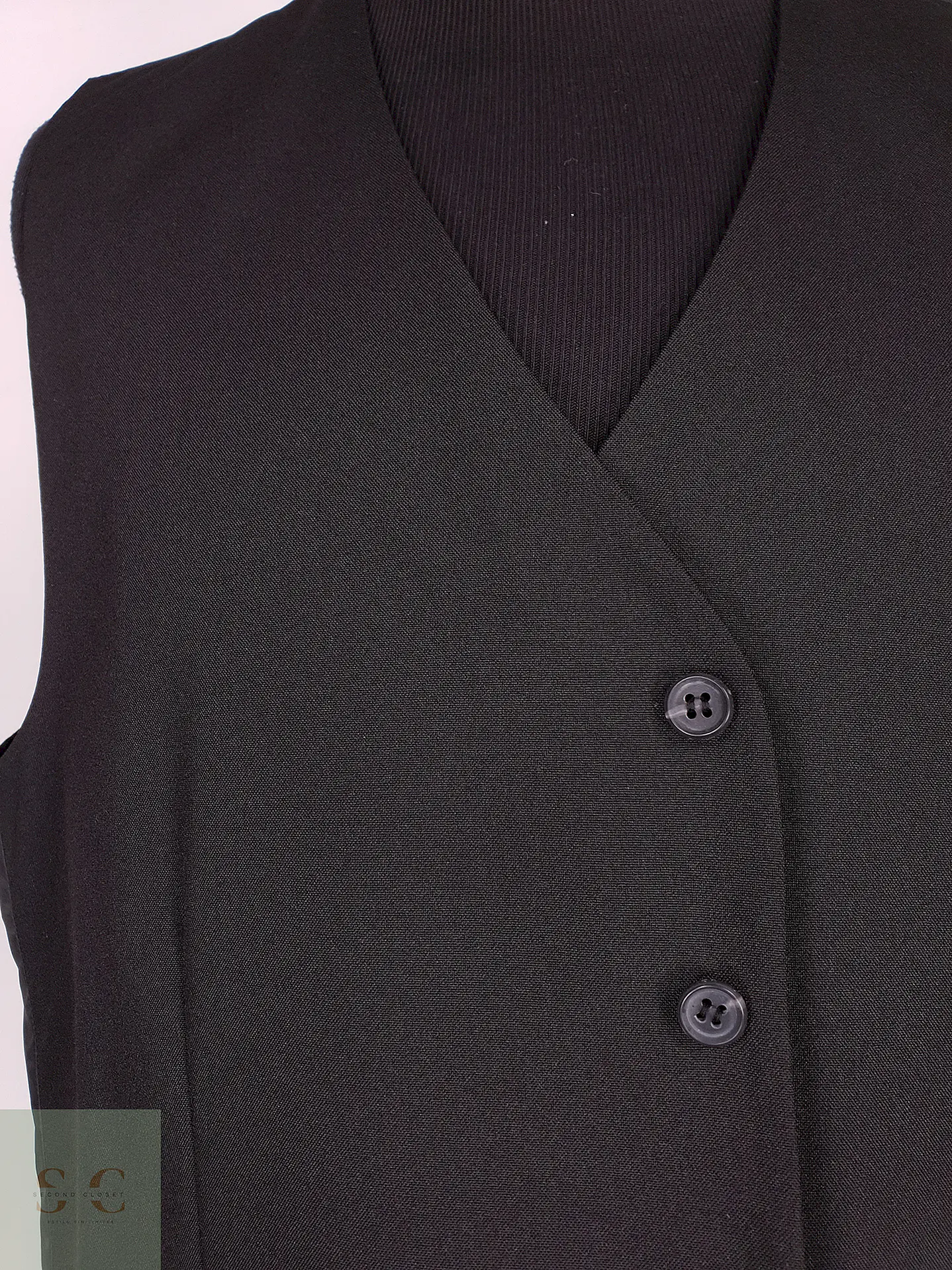 Chaleco - Gilet C&A Negro Poliéster Talla XL 2