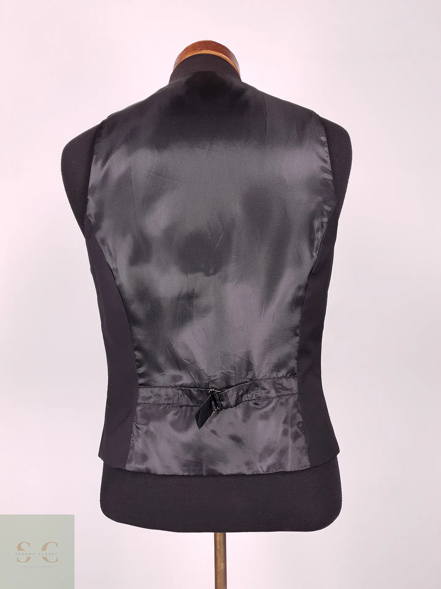Chaleco - Gilet H&M Negro Mezcla Lana Talla XS 6