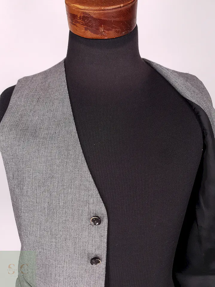 Chaleco - Gilet S. Oliver Gris Mezcla Lana Talla S 2