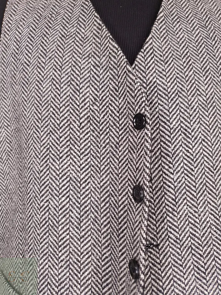 Chaleco - Gilet Mans Gris Espiga Lana Virgen Talla LXL 2