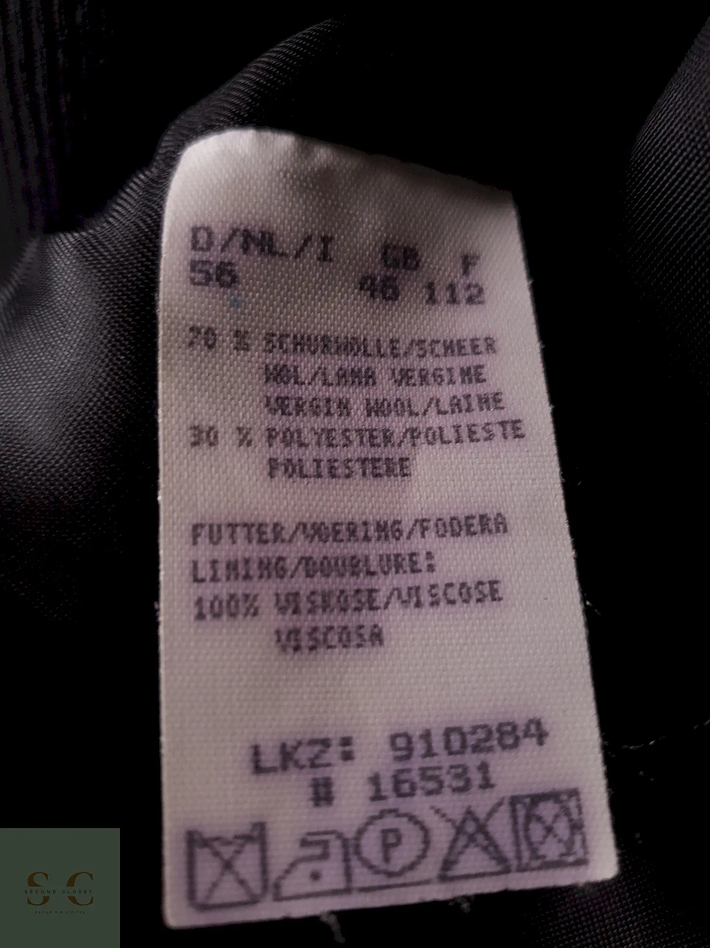 Chaleco - Gilet Mans Gris Espiga Lana Virgen Talla LXL 3