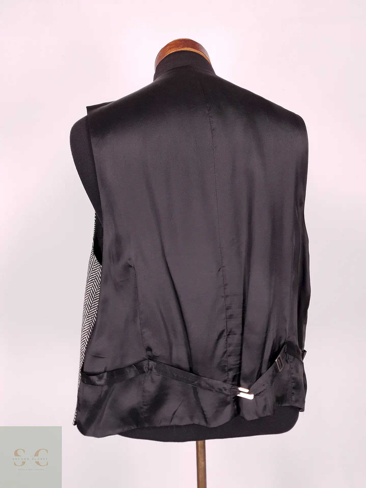 Chaleco - Gilet Mans Gris Espiga Lana Virgen Talla LXL 5