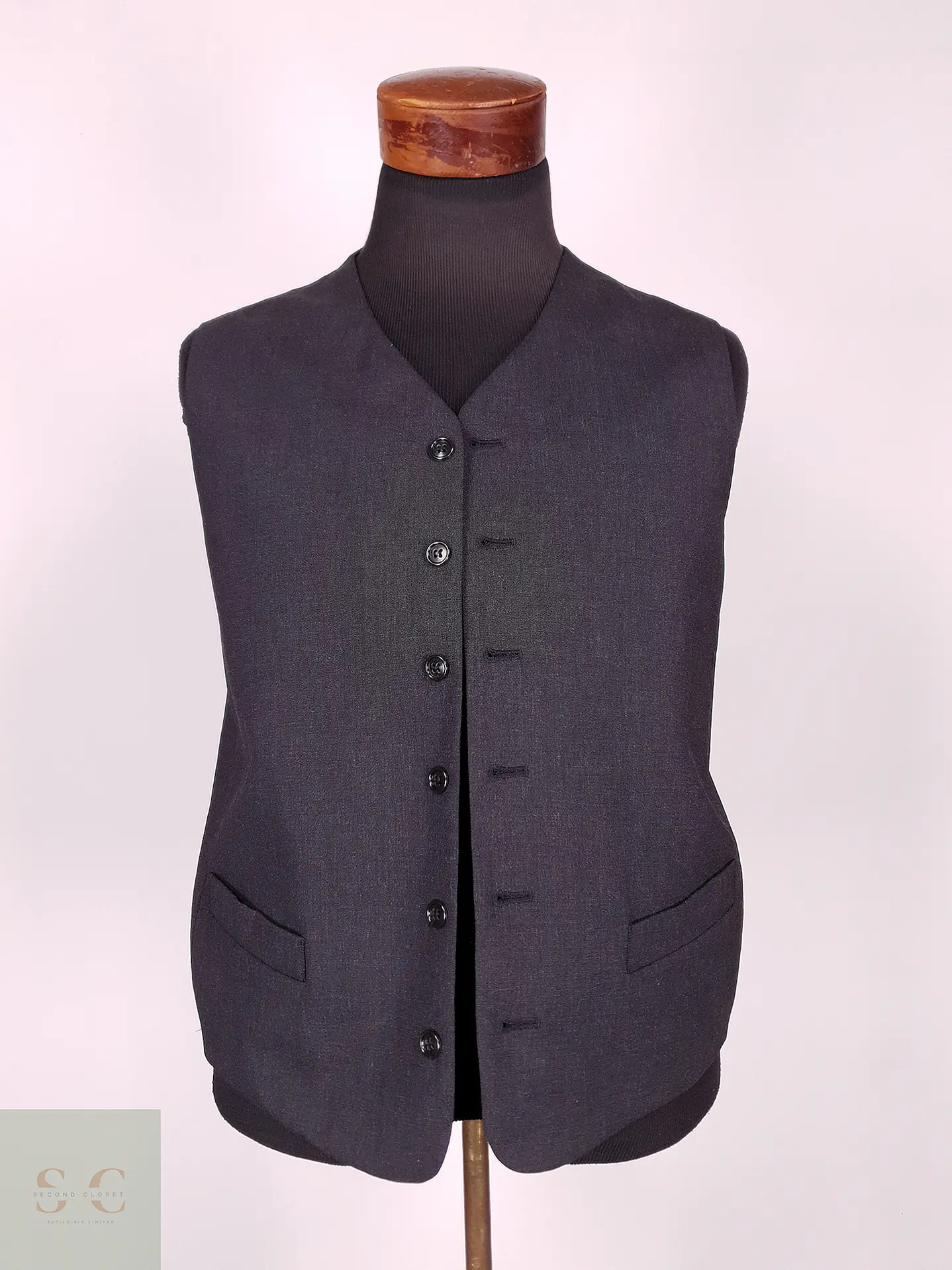 Chaleco - Gilet Hopper London Grafito Lana Virgen Talla M 1