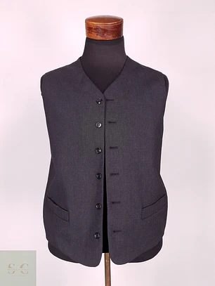 Chaleco - Gilet Hopper London Grafito Lana Virgen Talla M