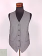 Chaleco - Gilet Plomo Gris Reversible Mezcla Lana Virgen Talla M - Miniatura 1