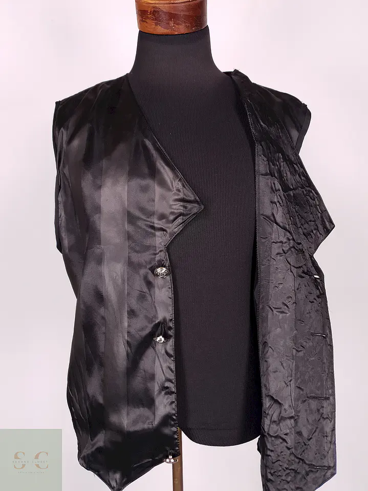 Chaleco - Gilet Negro Poliéster Talla LXL 4