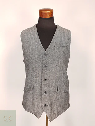 Chaleco - Gilet Poliéster Spandex Espiga Gris Talla LXL