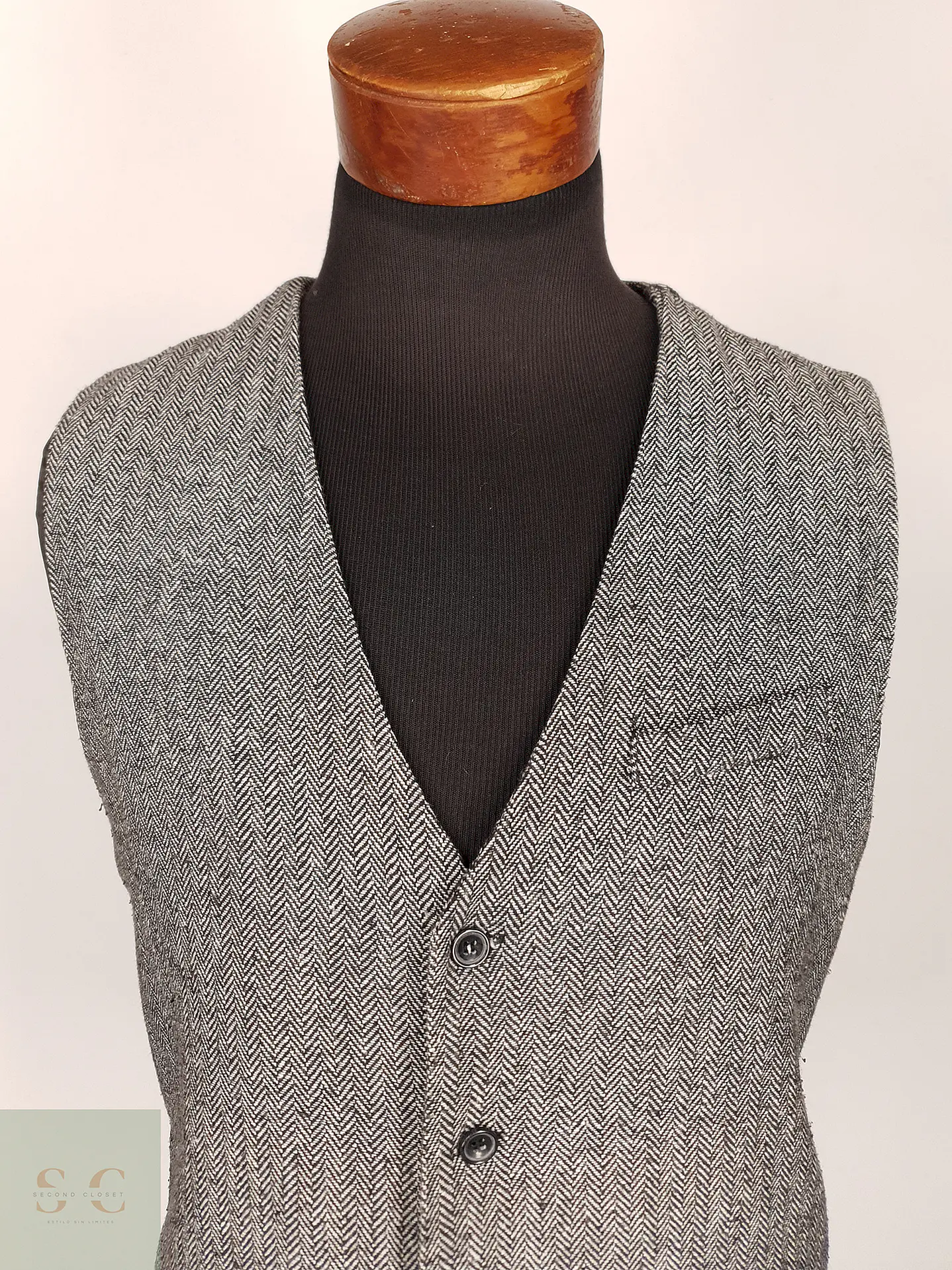 Chaleco - Gilet Poliéster Spandex Espiga Gris Talla LXL 2
