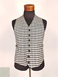 Chaleco - Gilet Blanco y Negro Botones Forrados Talla S - Miniatura 1