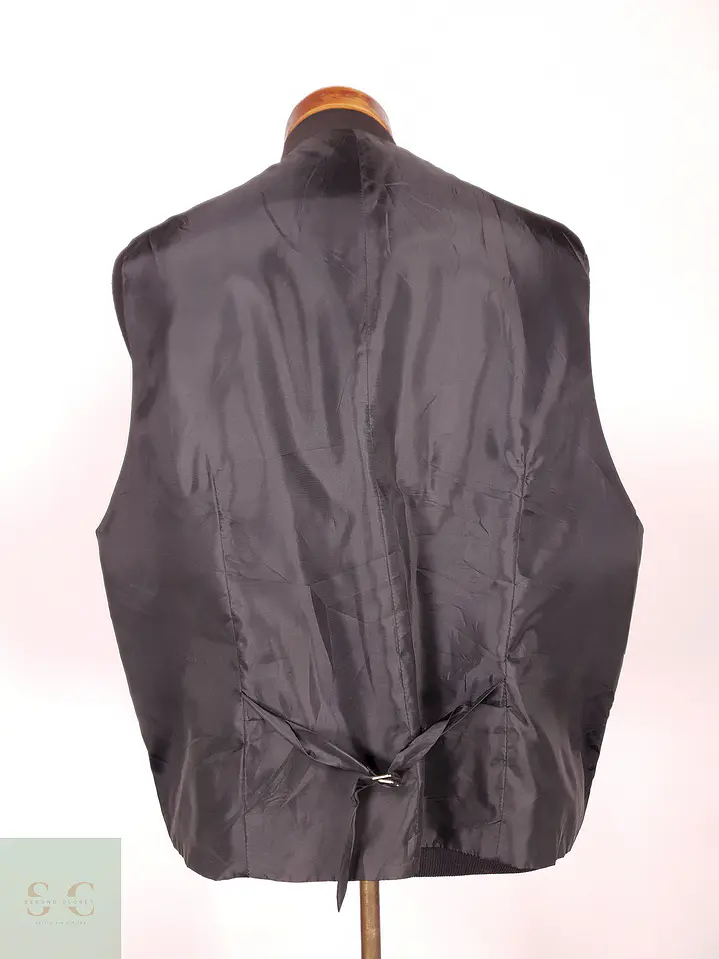 Chaleco - Gilet Canda Café Rayas Poliéster Viscosa Talla XXL 3