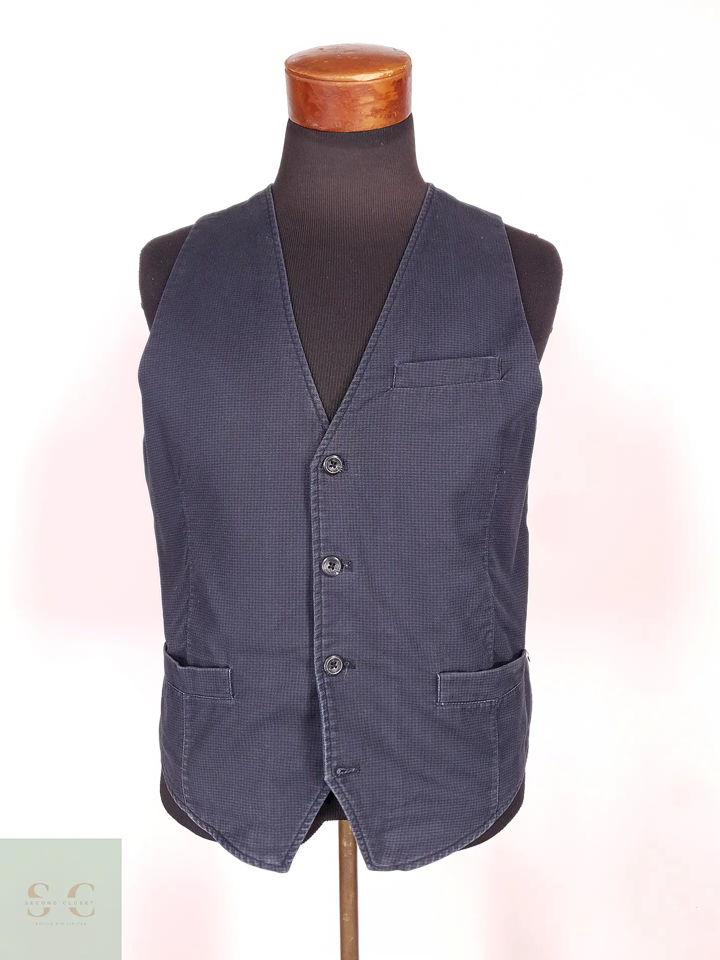Chaleco - Gilet Smog Azul Algodón Talla S 1