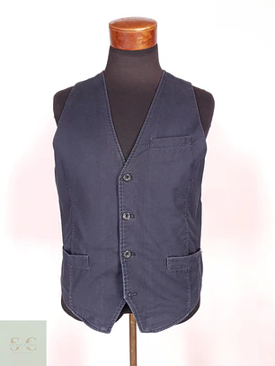 Chaleco - Gilet Smog Azul Algodón Talla S
