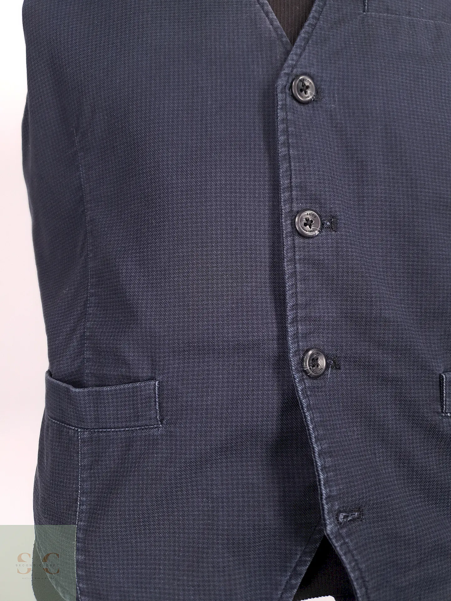Chaleco - Gilet Smog Azul Algodón Talla S 2