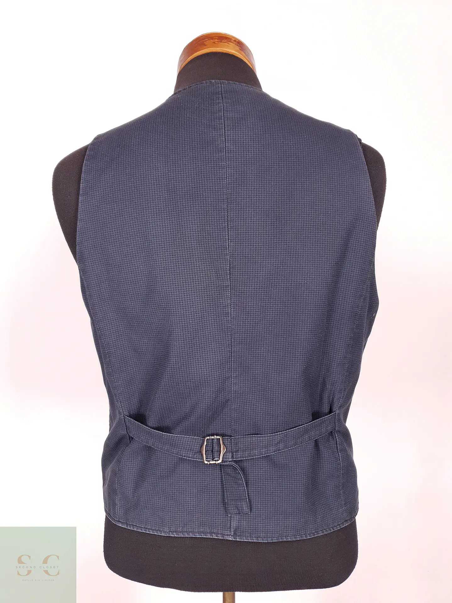 Chaleco - Gilet Smog Azul Algodón Talla S 3