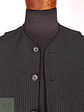 Chaleco - Gilet Angelo Litrico Negro Rayas Poliéster Viscosa Talla S - Miniatura 2