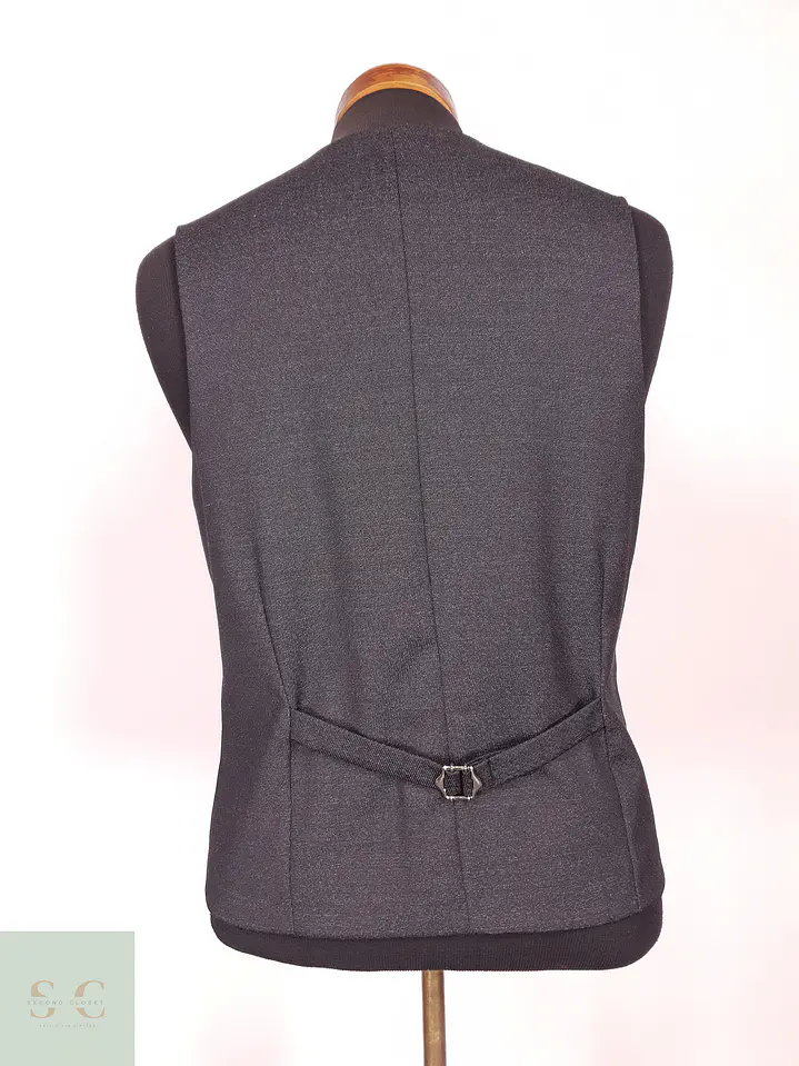 Chaleco - Gilet Plomo Mezcla Lana Talla S 4