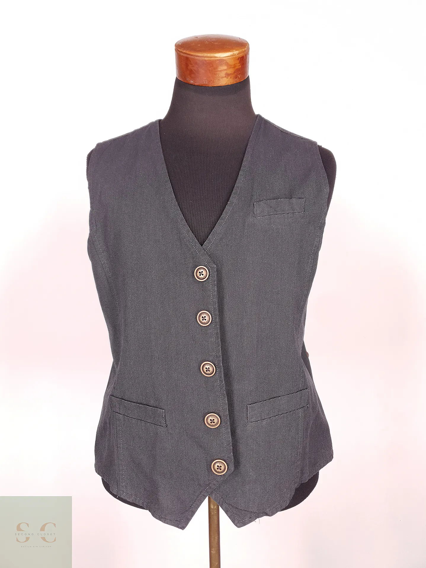 Chaleco - Gilet Manguun Plomo Algodón Talla L 1