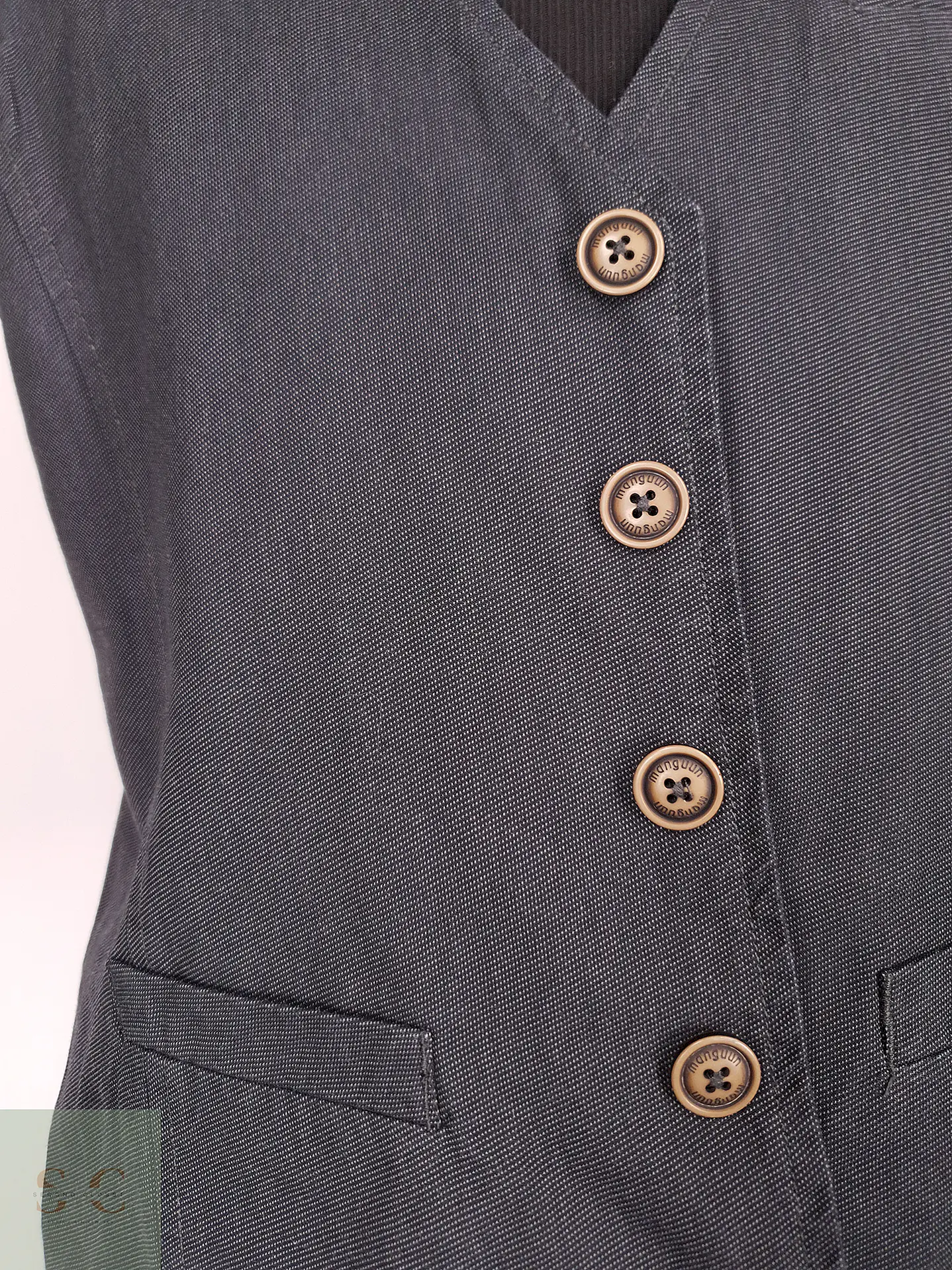 Chaleco - Gilet Manguun Plomo Algodón Talla L 2