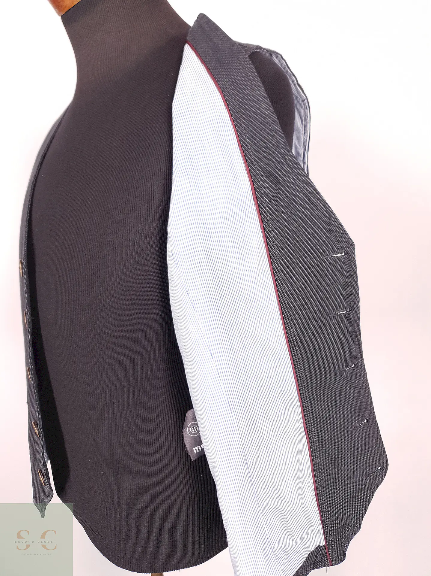Chaleco - Gilet Manguun Plomo Algodón Talla L 3