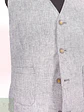 Chaleco - Gilet Calamar Celeste Lino Algodón Talla SM - Miniatura 2