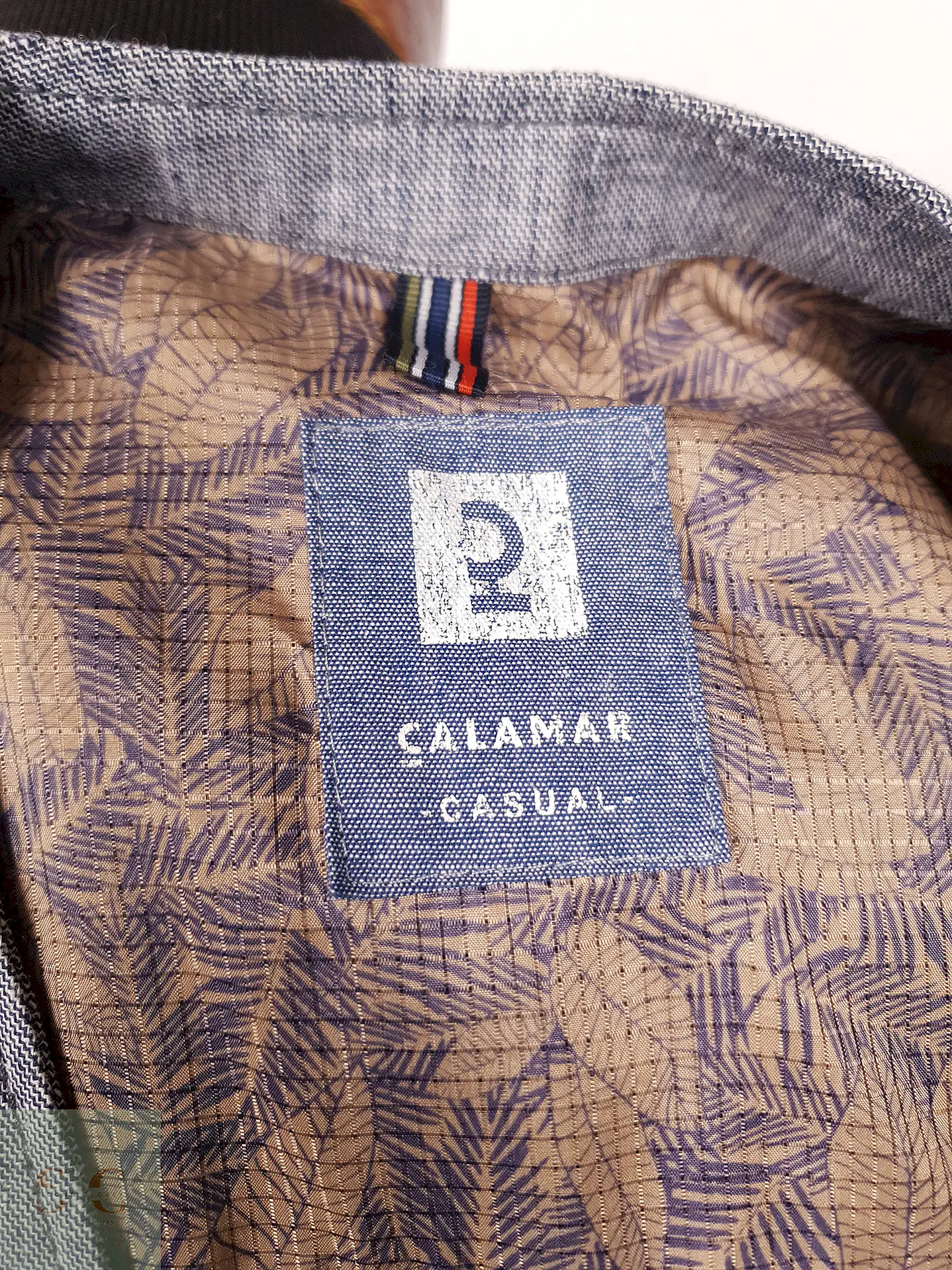 Chaleco - Gilet Calamar Celeste Lino Algodón Talla SM 4