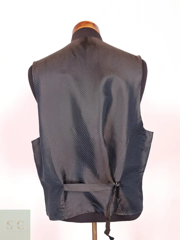 Chaleco - Gilet Theo Kollin Diseño Flores Azul Rojo Talla LXL 3