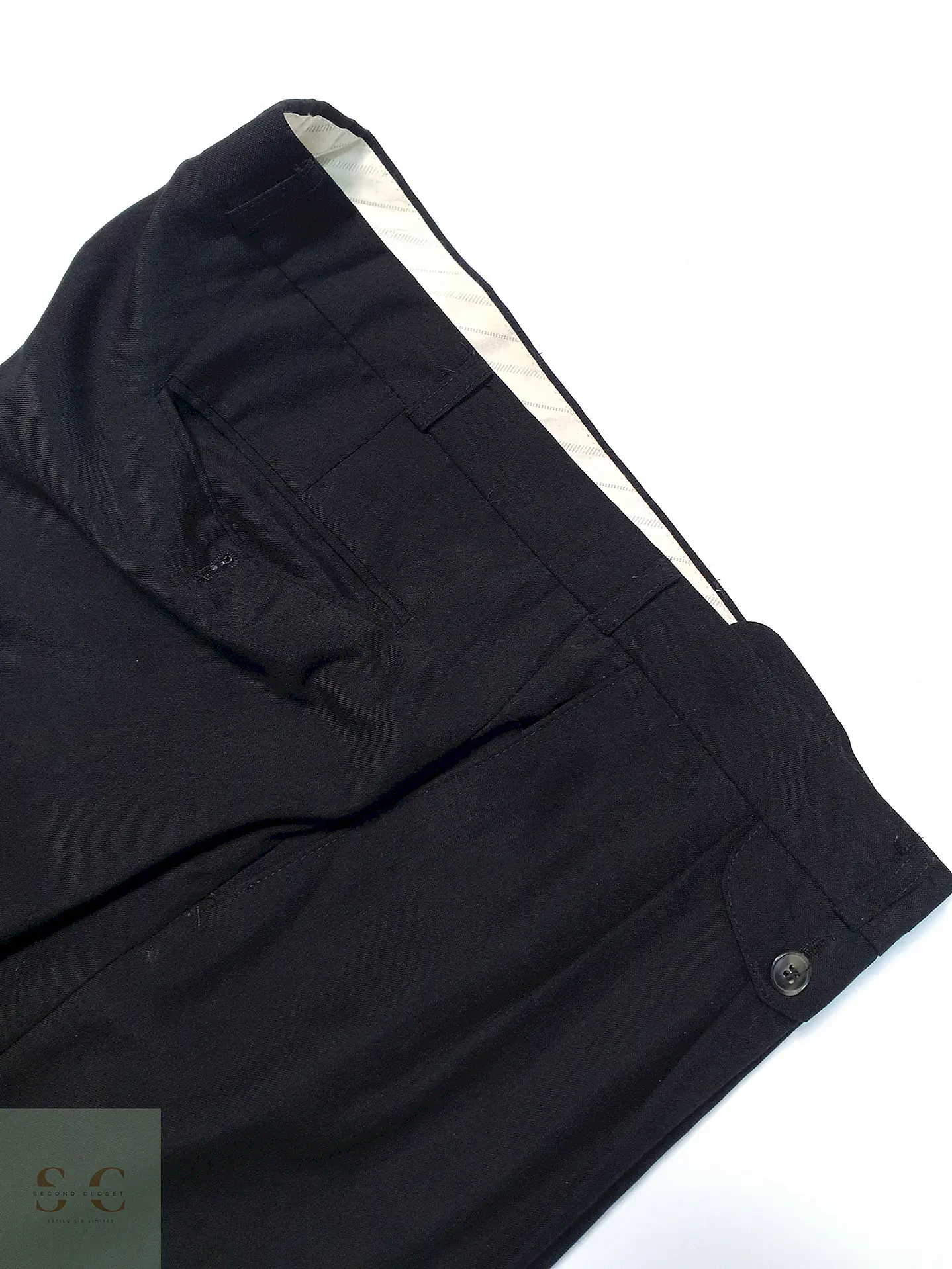 Pantalón Trevira Negro Talla 2XL 50 4