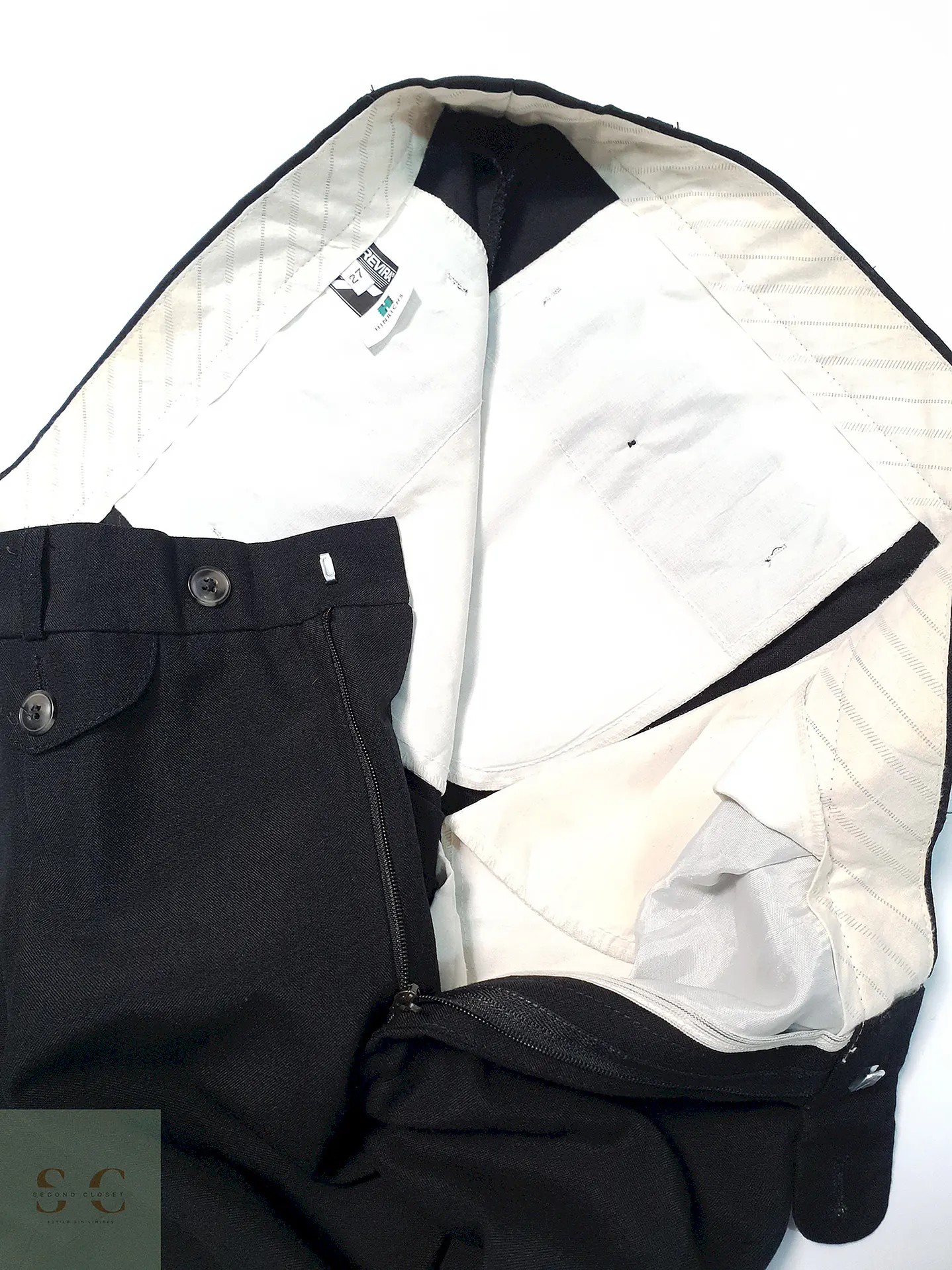 Pantalón Trevira Negro Talla 2XL 50 7