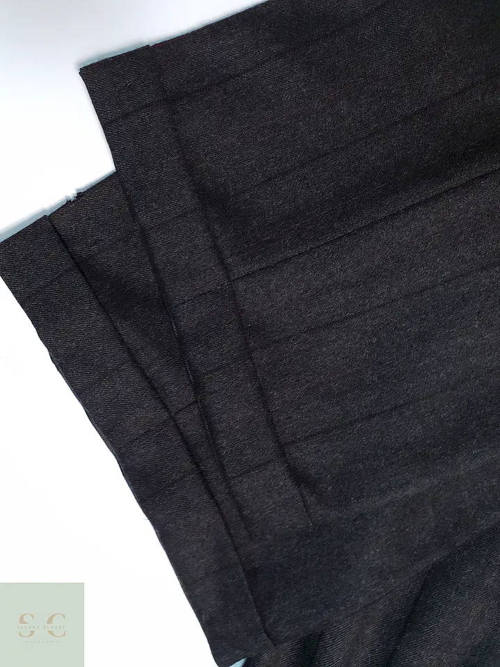 Pantalón Vintage Plomo Rayas Lana Talla XL 48 2