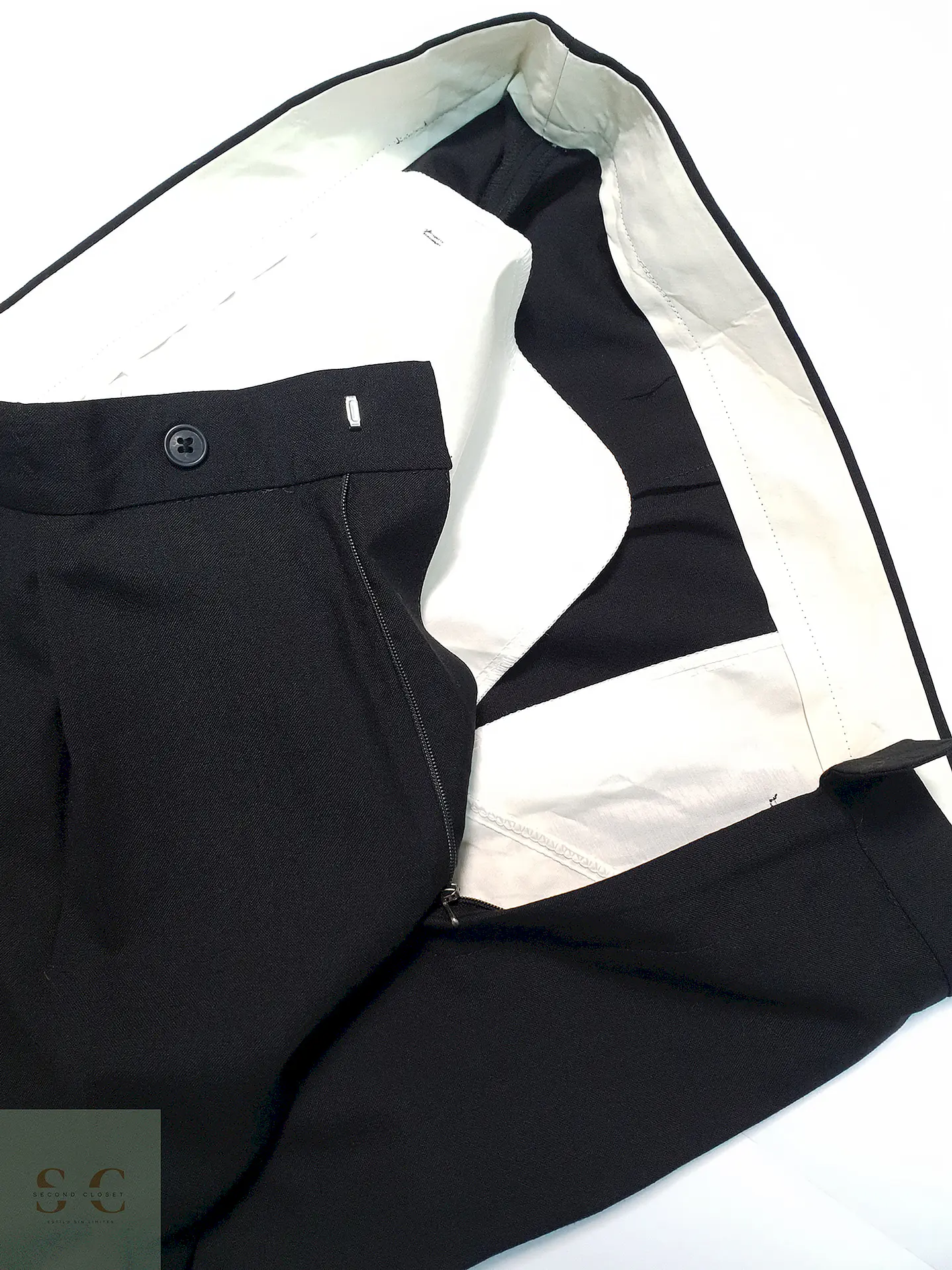 Pantalón Vintage Negro Talla XL 48 5