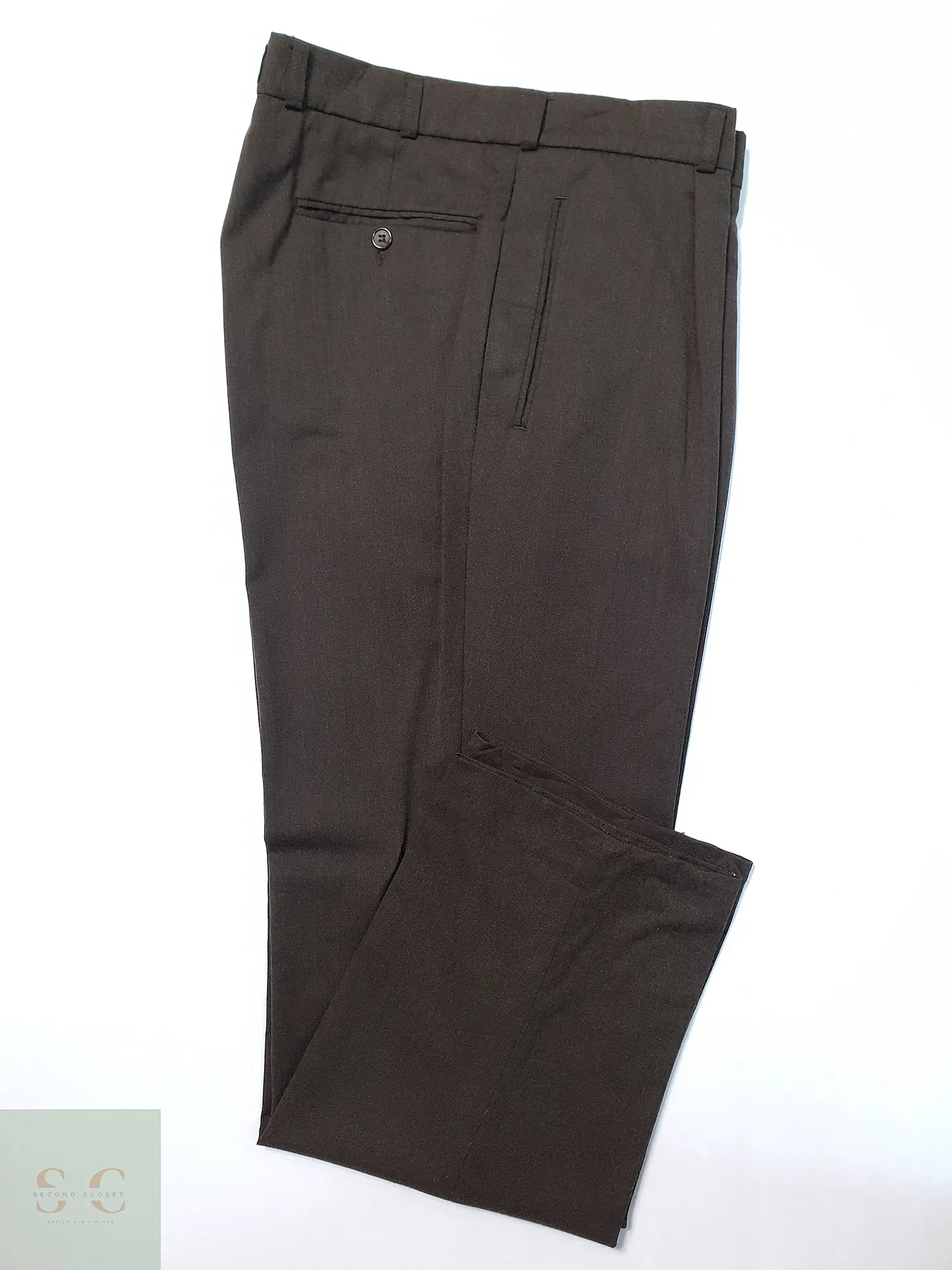Pantalón Club of Confort Café Lana Virgen Talla XL 46 1